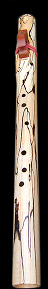 Spalted Beech Gathering flute with 7 hole custom tuning (details given bottom right)