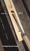 Cutting vent ramps - click to enlarge